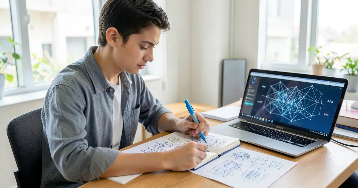 Estudiante universitario aplicando actualizaciones de Normas APA 2023 a su documento académico