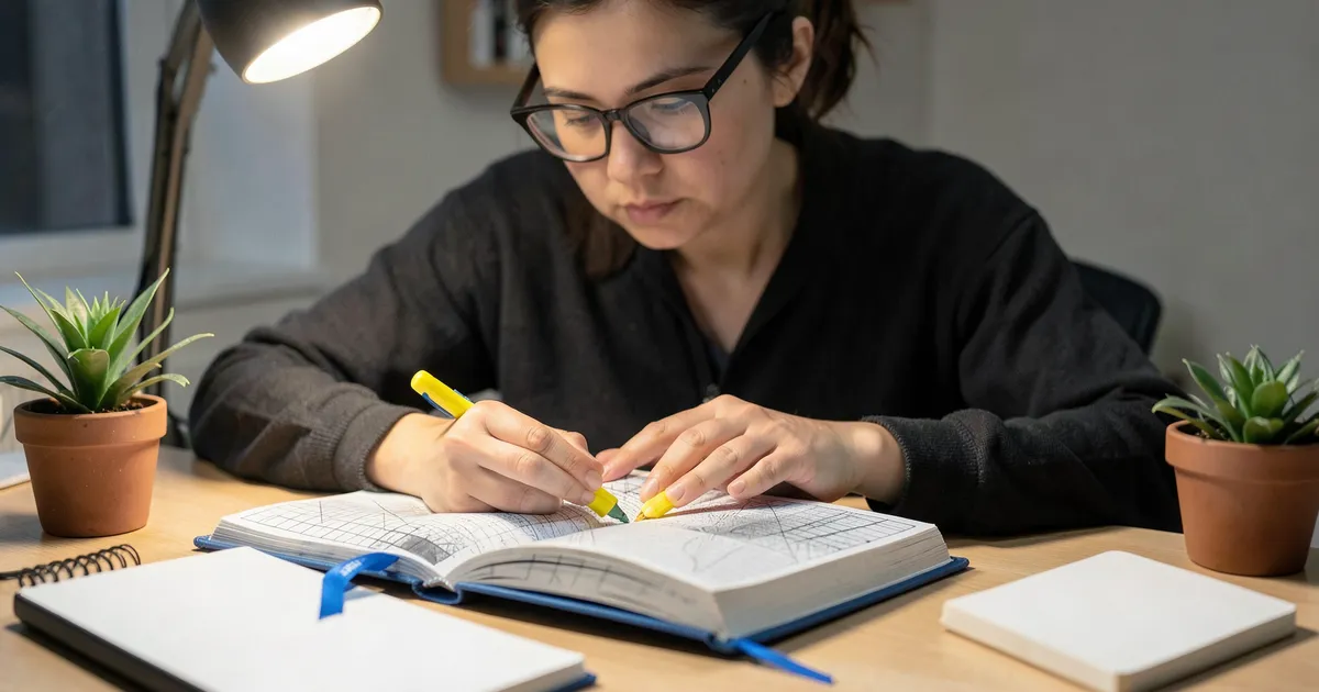 Investigador revisando normas APA para citar trabajos con tres autores