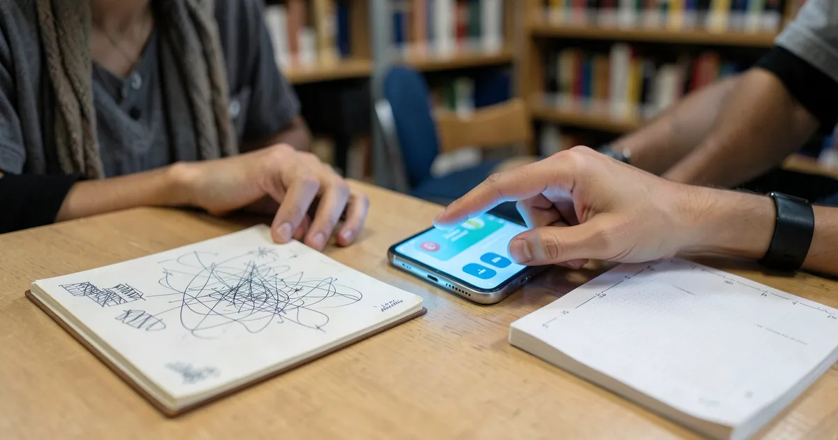 Estudiante verificando normas para citar aplicaciones móviles en investigación