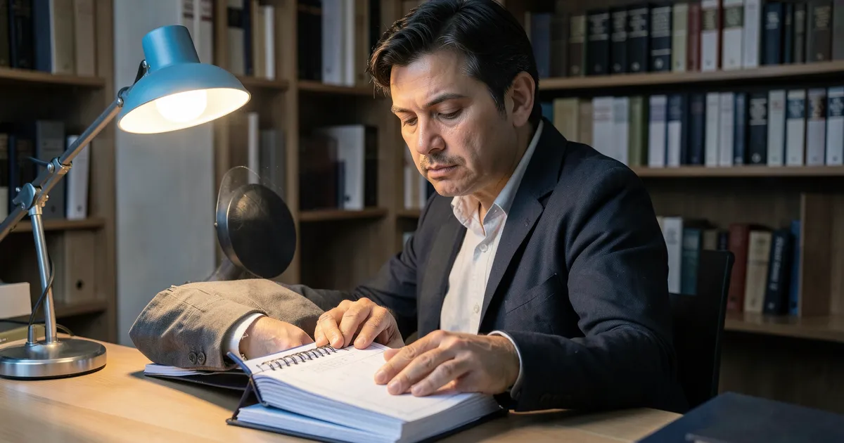 Investigador organizando trabajos académicos con normas APA
