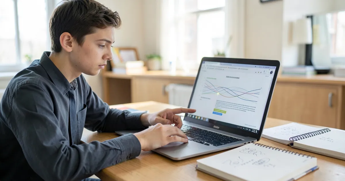 Estudiante insertando cita textual en documento académico según normas APA