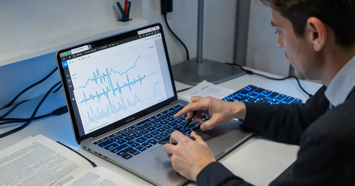 Estudiante citando fuentes digitales en estilo APA con laptop y tablet
