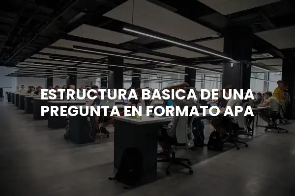 estructura basica de una pregunta en formato apa