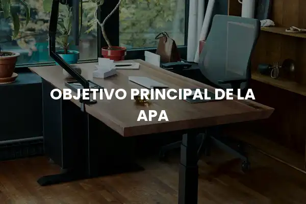 objetivo principal de la apa